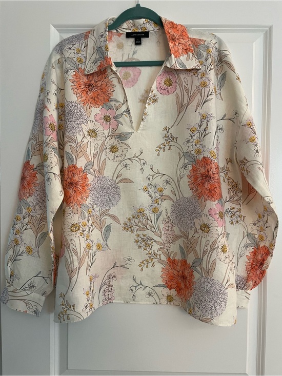 Ann Taylor Tops - Ann Taylor Linen Blouse, size L